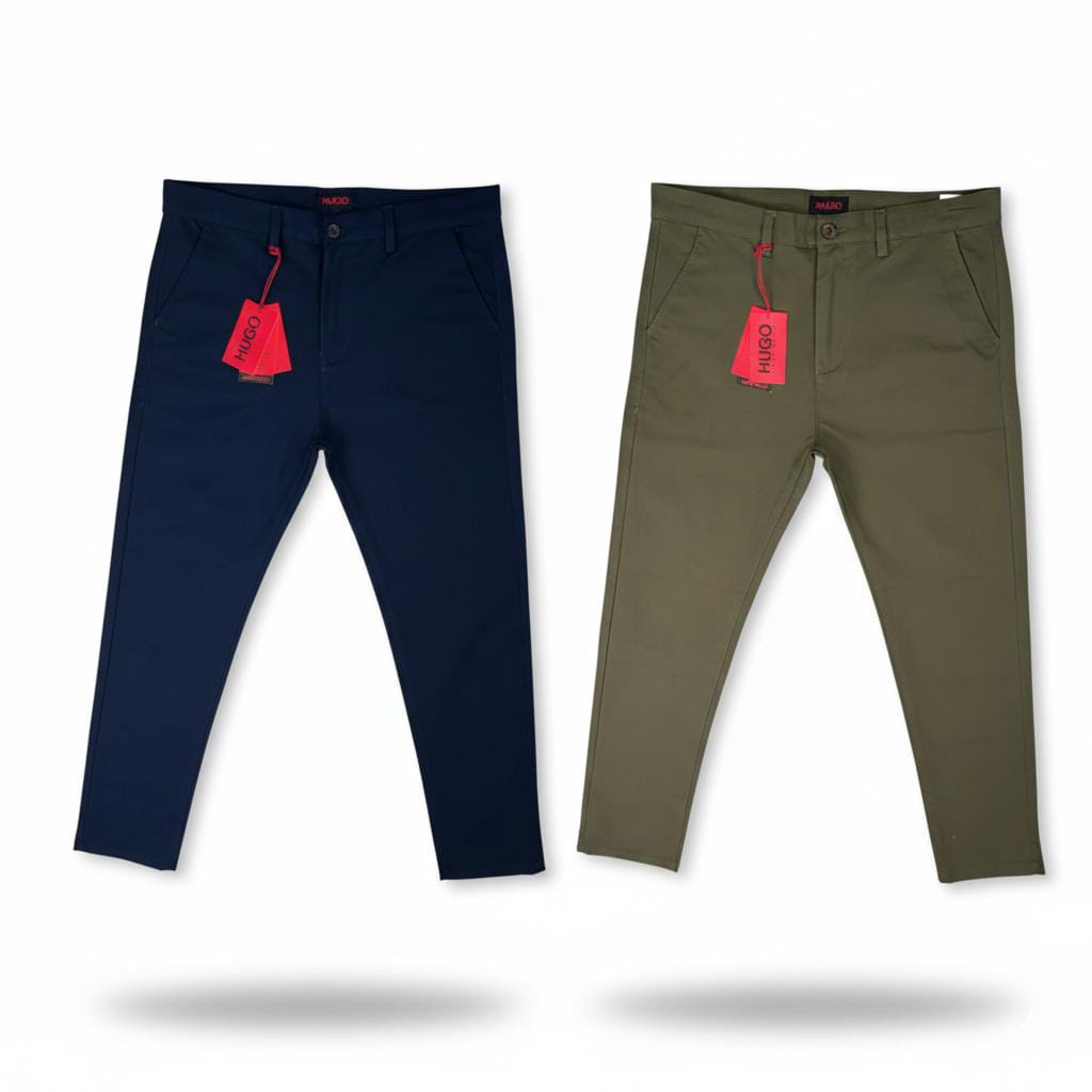 Hogo Boss Twill Pant Navy Olive Combo