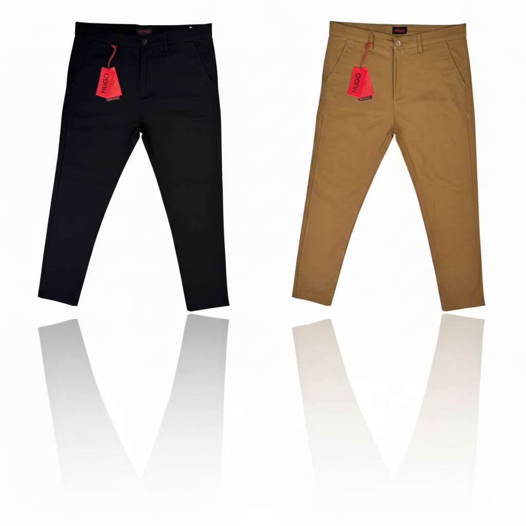 Hogo Boss Pant Black Khaki Combo
